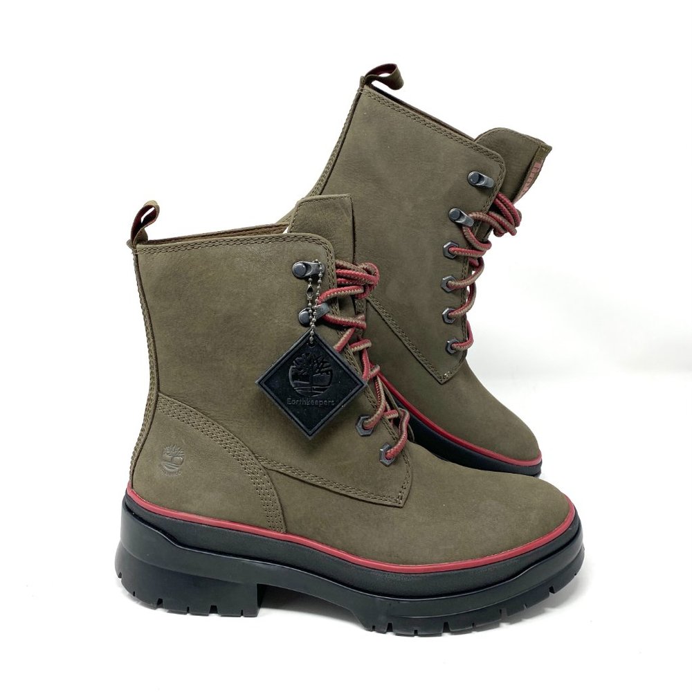 Timberland Malyn EK Waterproof Boot Olive Nubuck W TB 0A2F75 90 - Picture 6 of 8